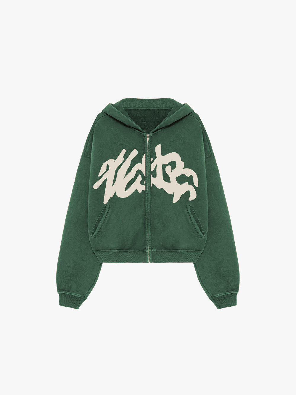 UNIFORM ZIP-UP HOODIE (GREEN)