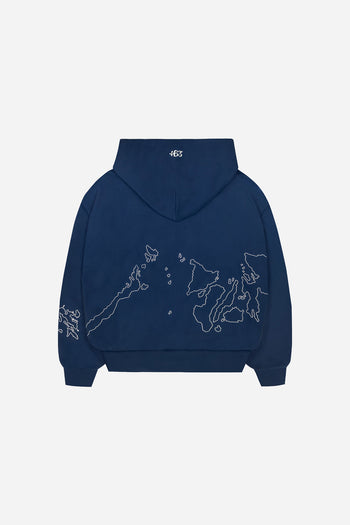 MAPA ZIP-UP HOODIE (NAVY)