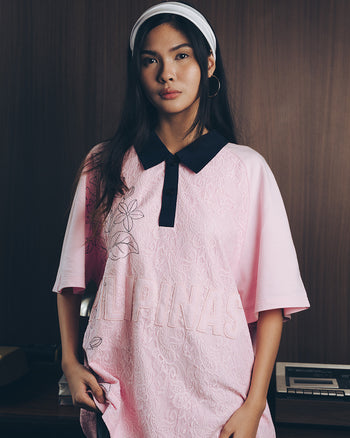 SAMPAGUITA LACED POLO (PINK)