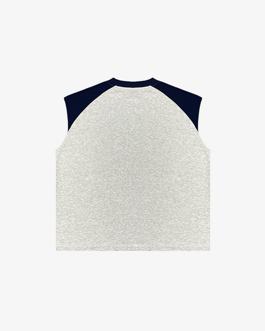 SLEEVELESS RAGLAN TANK (GREY)