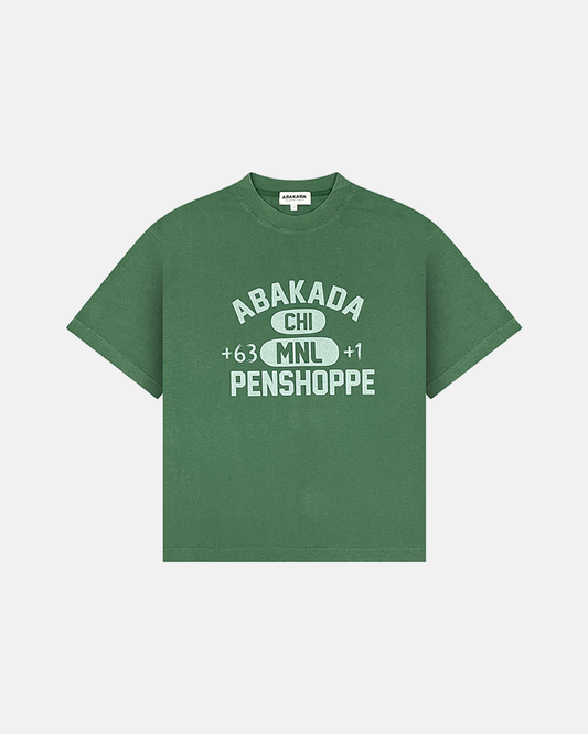AREA CODE WASHED TEES (GREEN)