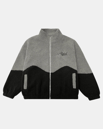 Sherpa Fleece Jacket (Grey/Noir)