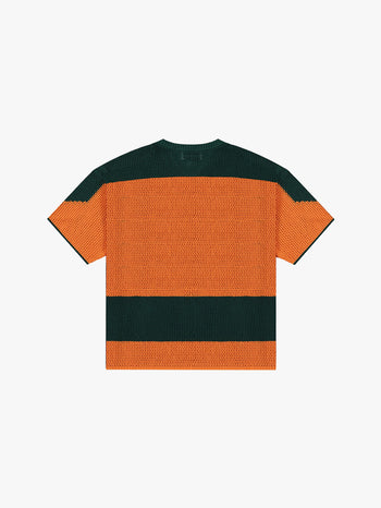 LOGO KNITTED JERSEY (ORANGE/GREEN)
