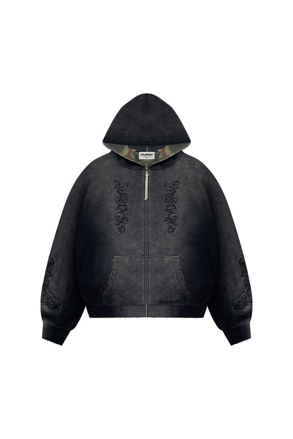 BARONG WASHED REVERSIBLE HOODIE (BLACK)