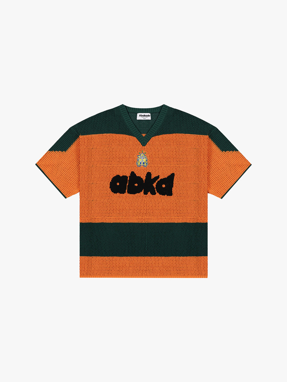 LOGO KNITTED JERSEY (ORANGE/GREEN)