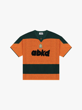 LOGO KNITTED JERSEY (ORANGE/GREEN)