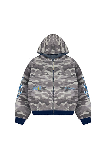 BARONG WASHED REVERSIBLE HOODIE (GREY/BLUE)