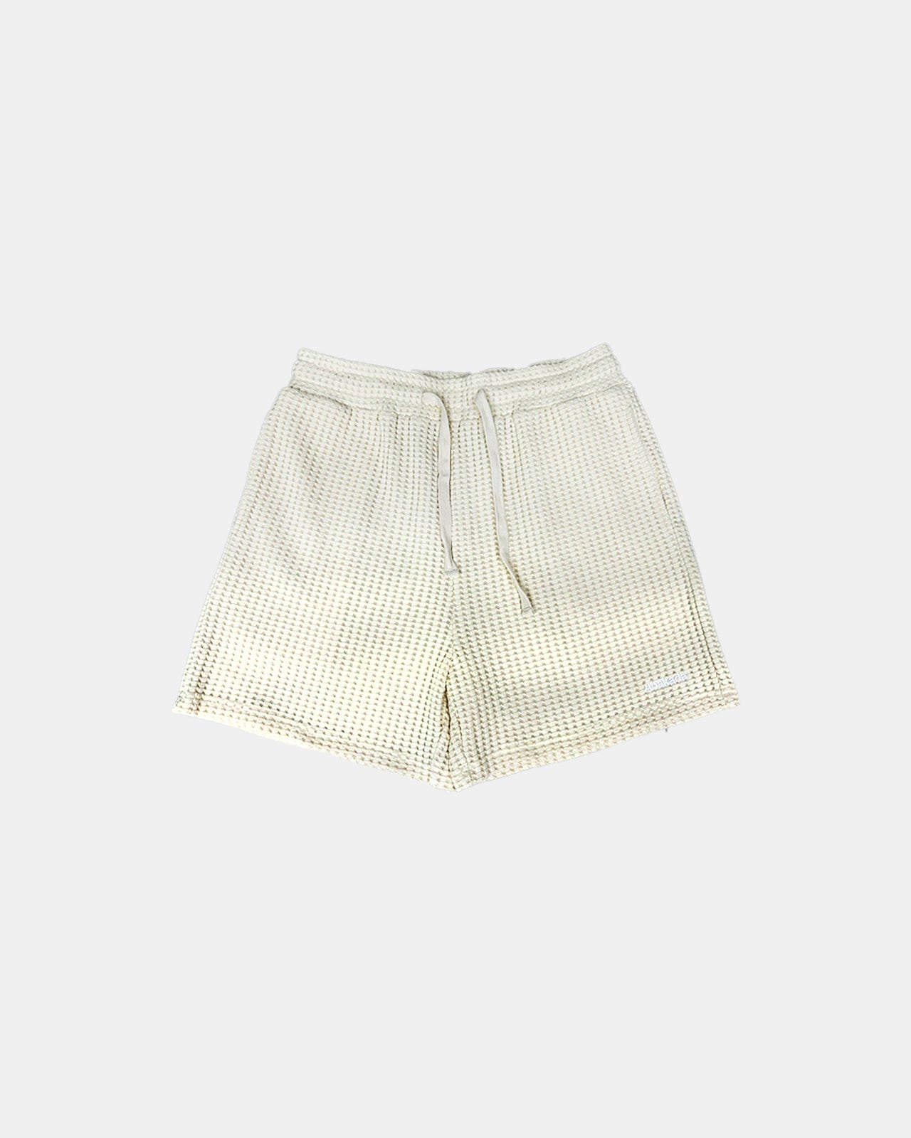 KLASIKO WAFFLE SHORTS - (CREAM)