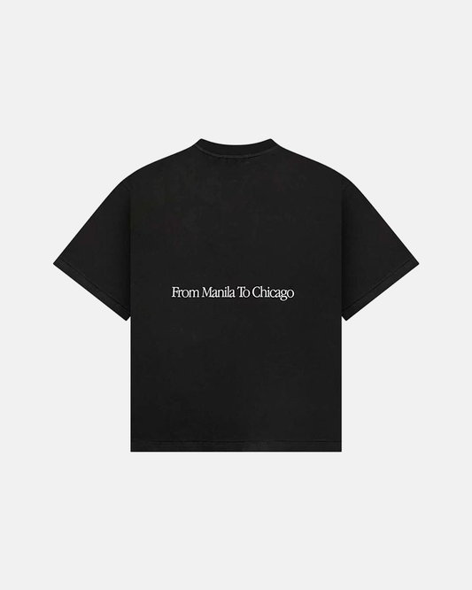 CHICAGO LOGO TEE (BLACK)