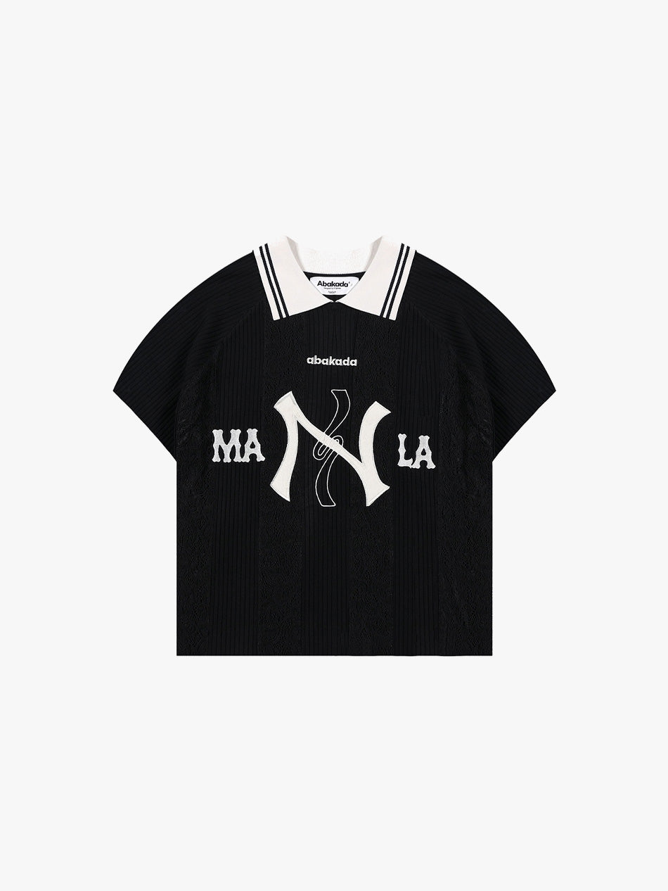 MANILA BARONG POLO JERSEY (BLACK)
