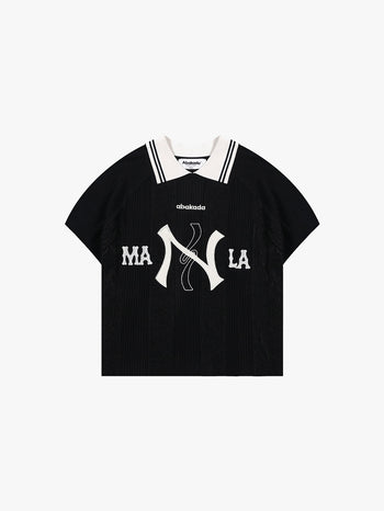 MANILA BARONG POLO JERSEY (BLACK)