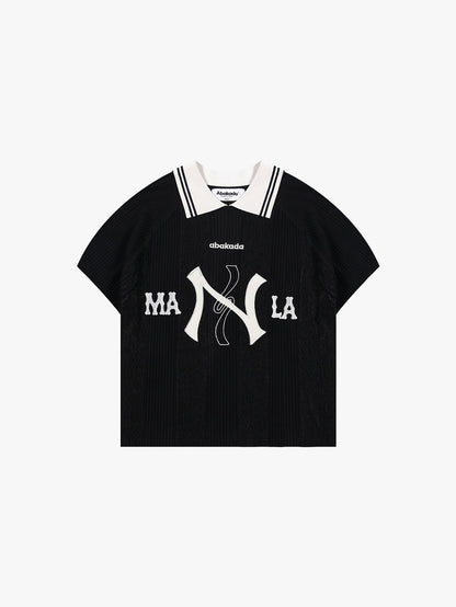 MANILA BARONG POLO JERSEY (BLACK)