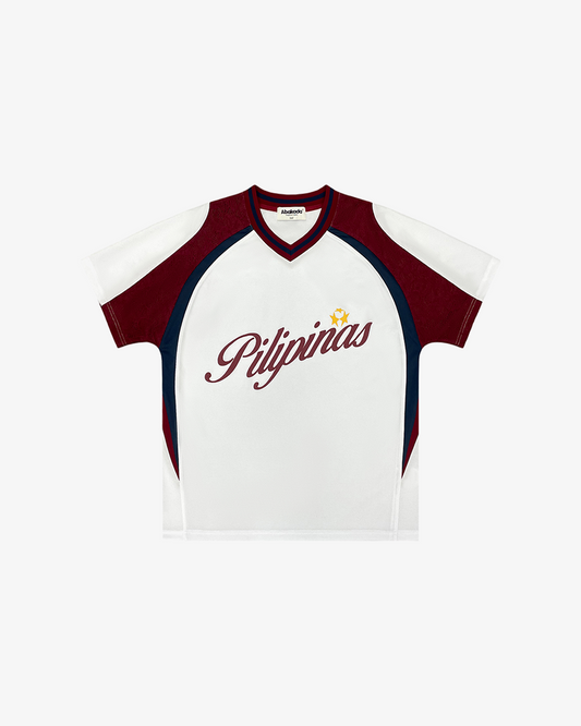 LACED JERSEY V2 (WHITE/RED)