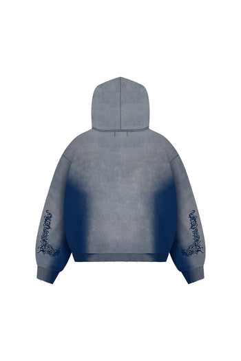 BARONG WASHED REVERSIBLE HOODIE (GREY/BLUE)