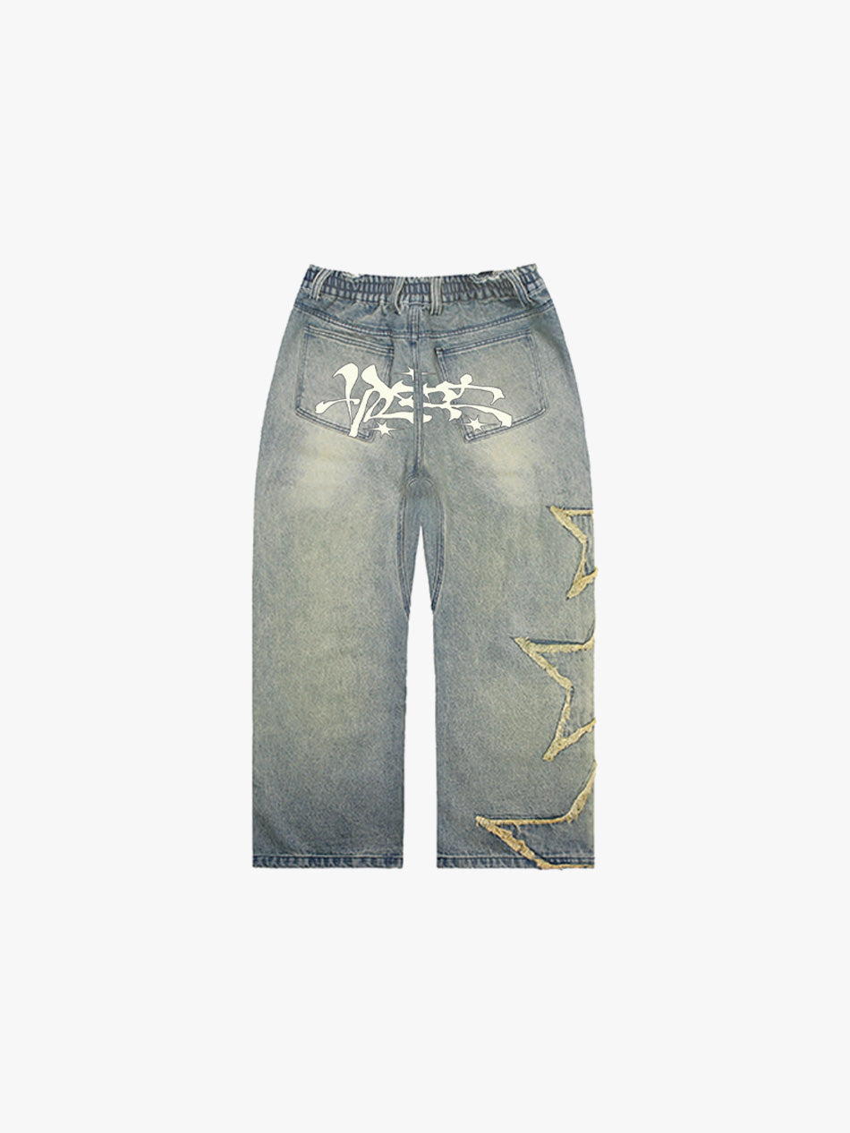 3 STAR BAYBAYIN DENIM PANTS (DENIM)