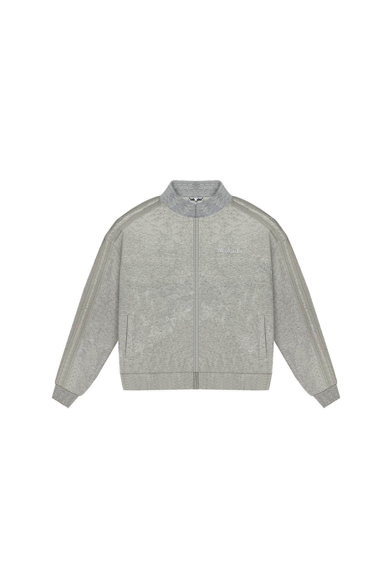 LACED TRACK JACKET (GREY)