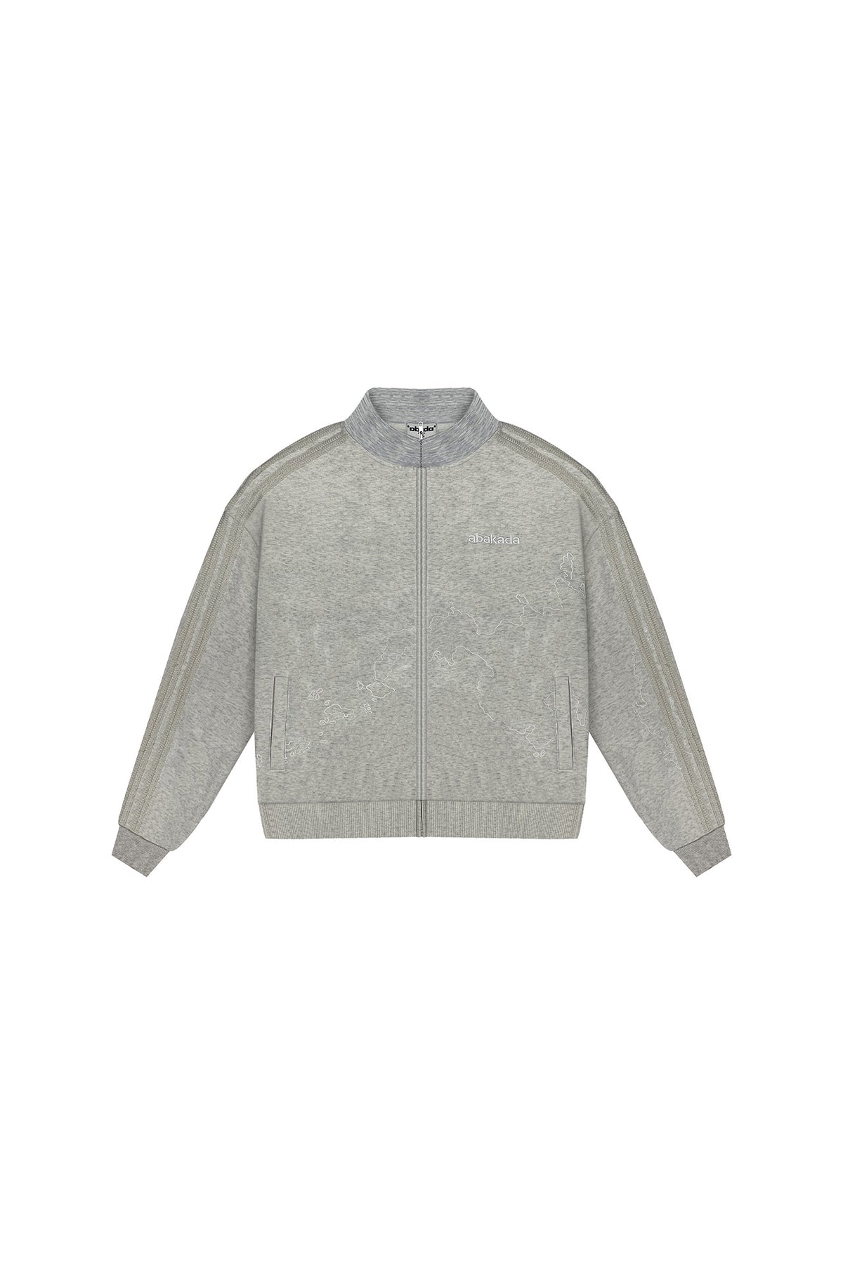 LACED TRACK JACKET (GREY)