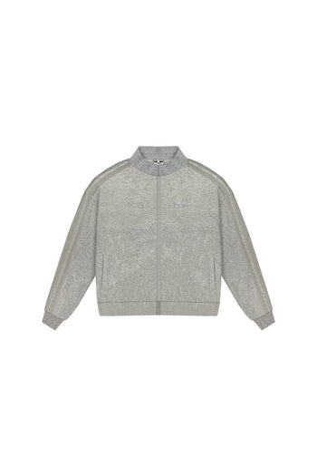 LACED TRACK JACKET (GREY)