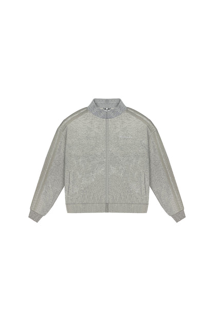 LACED TRACK JACKET (GREY)