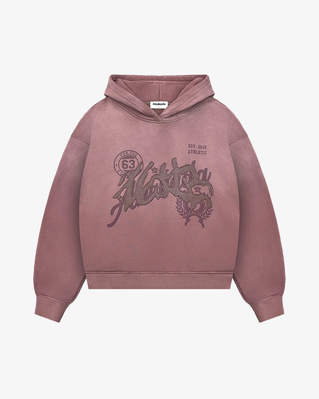 BAYBAYIN WASHED HOODIE (CRIMSON)