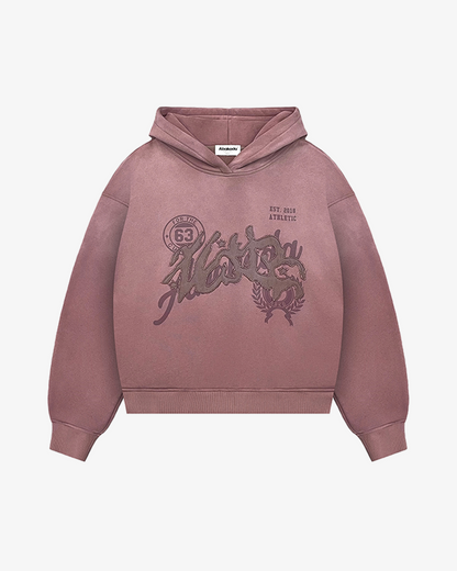 BAYBAYIN WASHED HOODIE (CRIMSON)