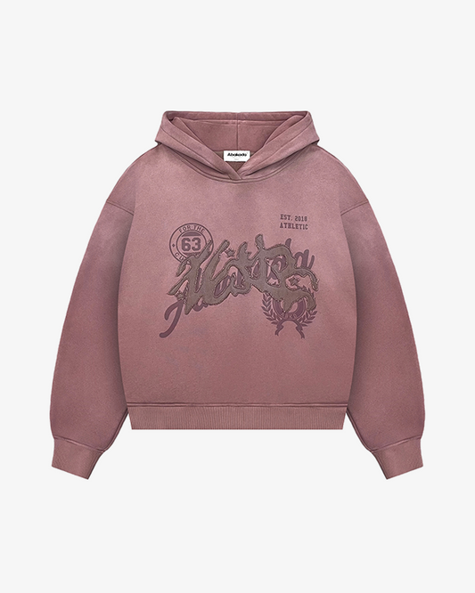 BAYBAYIN WASHED HOODIE (CRIMSON)
