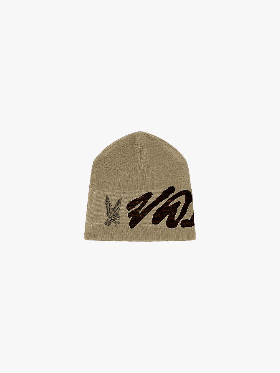 HEAVY KNIT BEANIE (TAN)