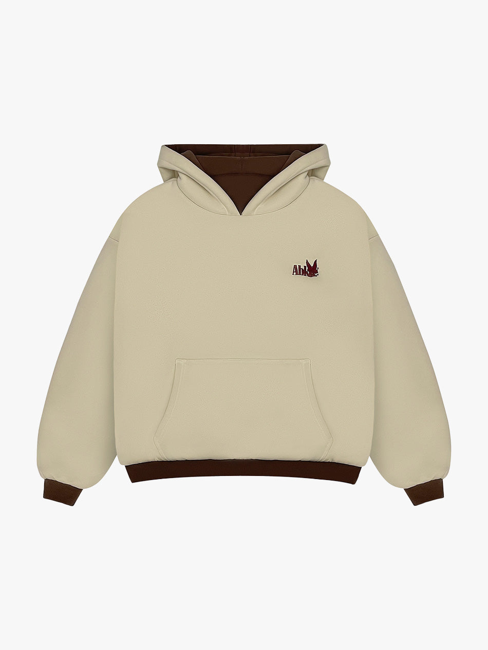 REVERSIBLE KLASIKO HOODIE (BROWN/CREAM)
