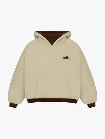 REVERSIBLE KLASIKO HOODIE (BROWN/CREAM)