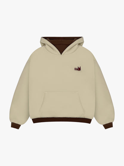 REVERSIBLE KLASIKO HOODIE (BROWN/CREAM)