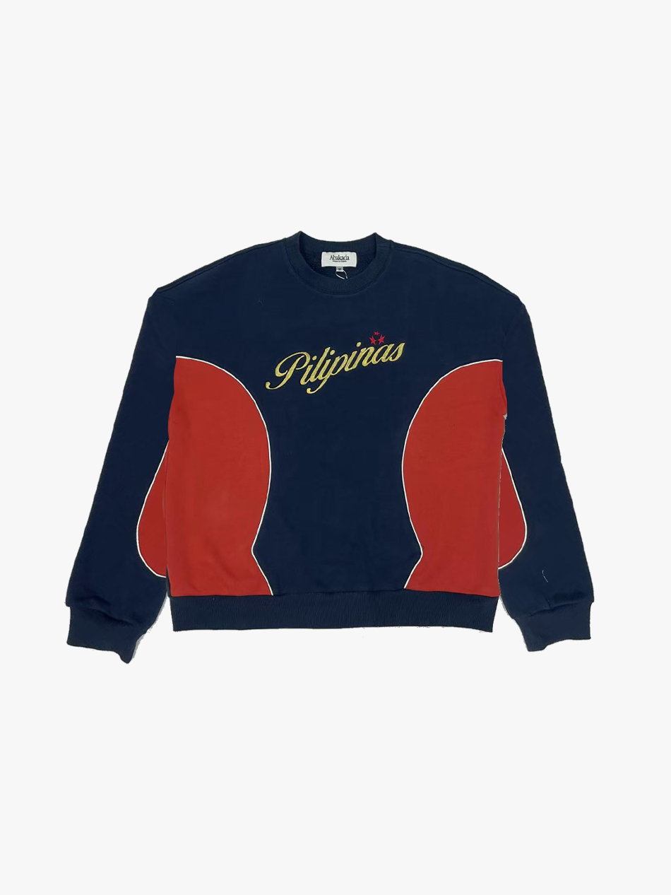 COLORBLOCK PILIPINAS CREWNECK (NAVY/RED)