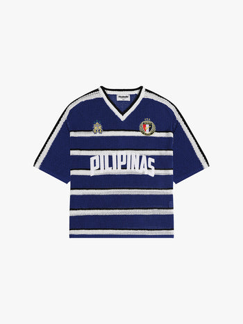 KNITTED PILIPINAS STRIPED JERSEY (BLUE)
