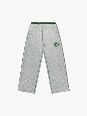 DOUBLE WAIST SWEATPANTS (PANDAN/GREY)
