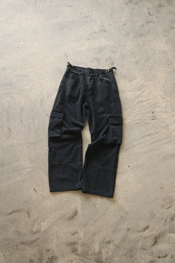 CARGO BAGGY PANTS (BLACK)