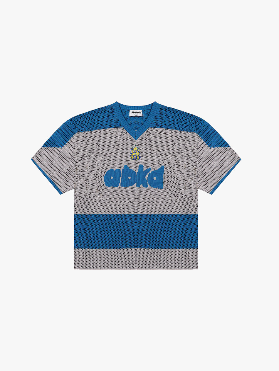 LOGO KNITTED JERSEY (WHITE/BLUE)