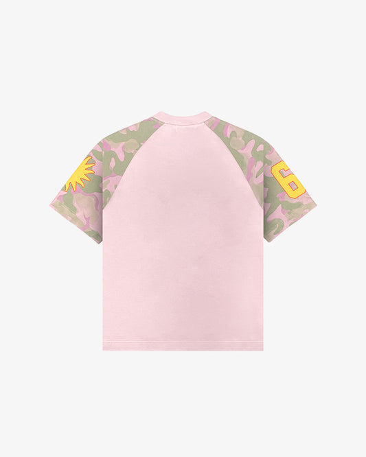 RAGLAN CAMO PATCH TEE (PINK)