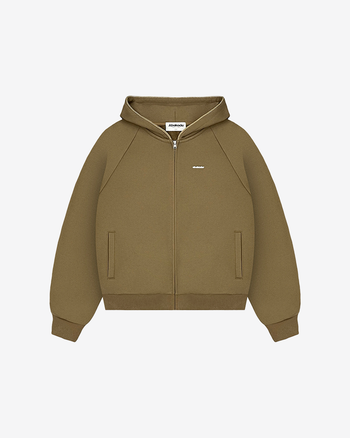 UNIFORM RAGLAN ZIP-UP (BROWN)
