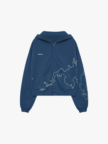 MAPA ZIP-UP HOODIE (NAVY)