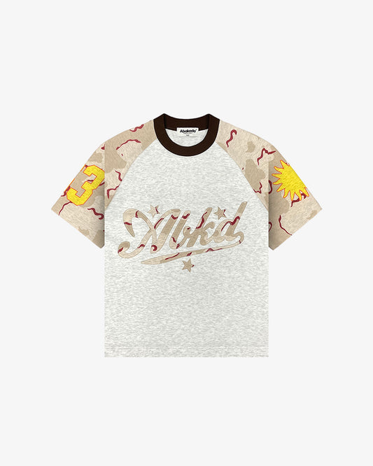 RAGLAN CAMO PATCH TEE (GREY)