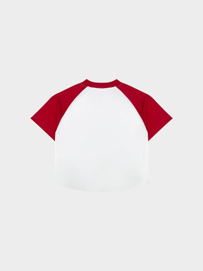 CHERRY BABY TEE (RED/WHITE)