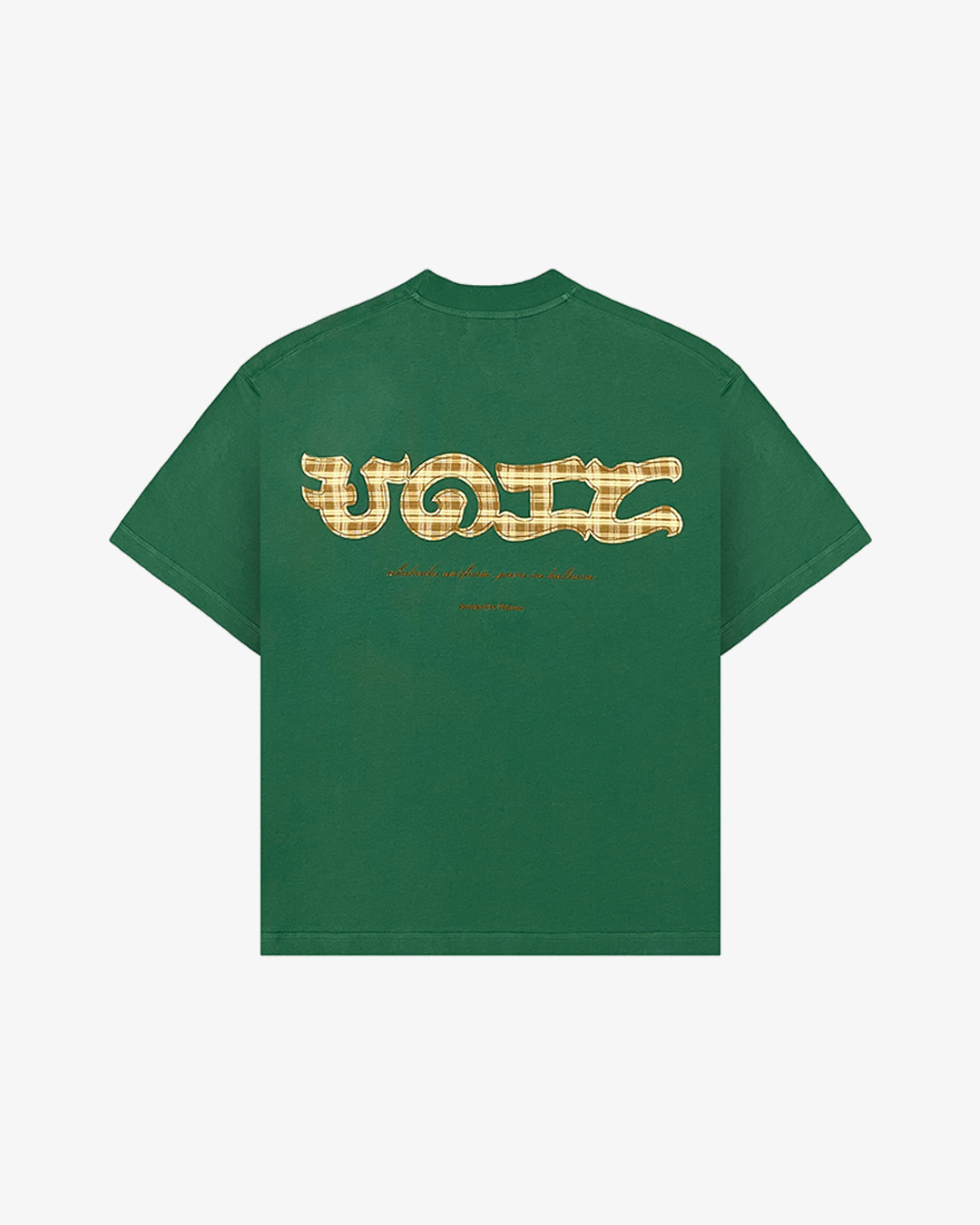 PLAID UNIFORM TEE (GREEN)