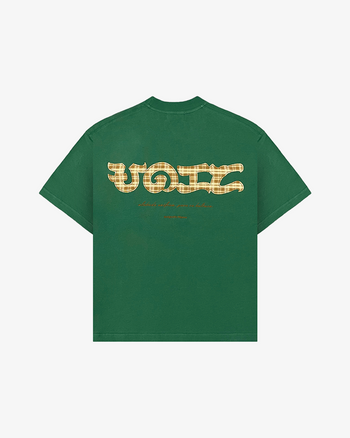 PLAID UNIFORM TEE (GREEN)