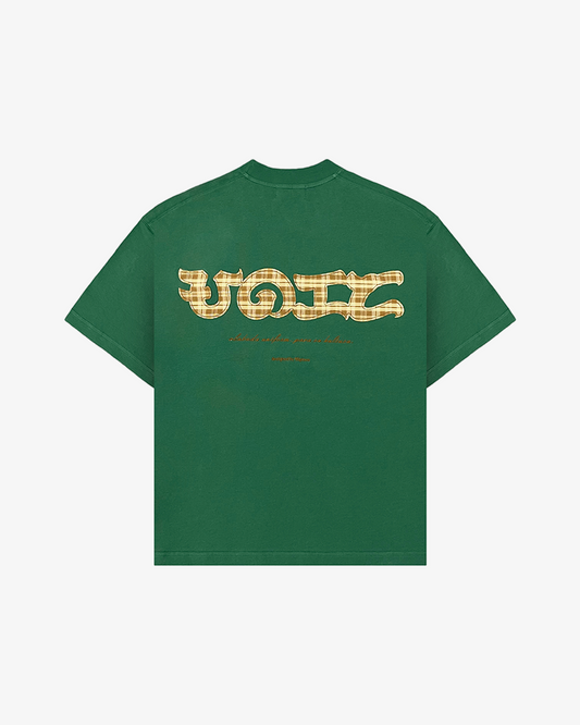 PLAID UNIFORM TEE (GREEN)