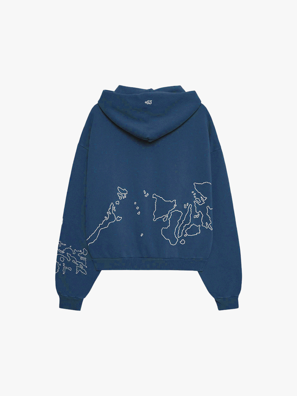 MAPA ZIP-UP HOODIE (NAVY)