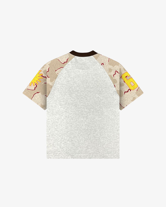 RAGLAN CAMO PATCH TEE (GREY)