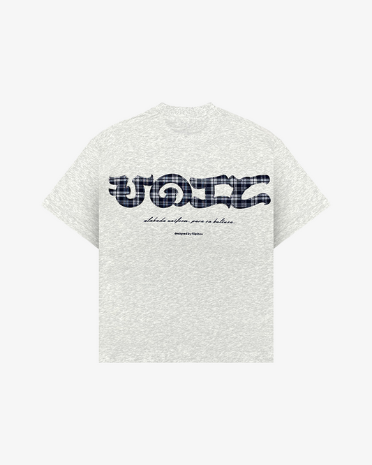 PLAID UNIFORM TEE (GREY)