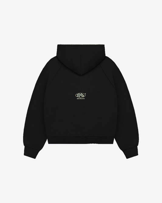 UNIFORM RAGLAN ZIP-UP (BLACK)