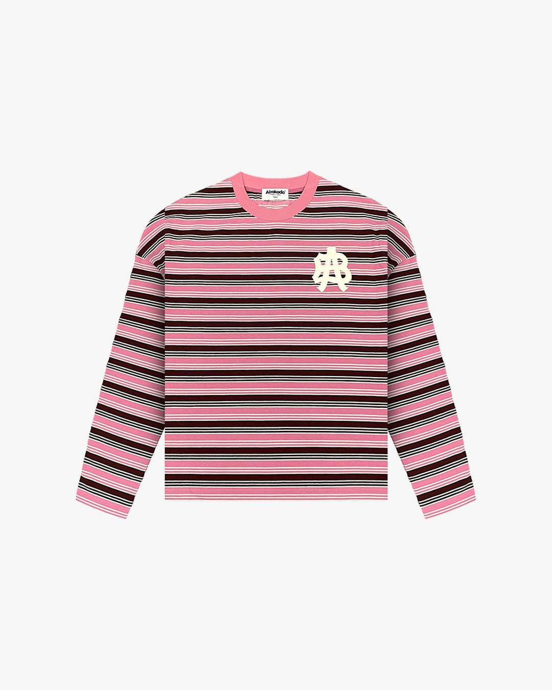 STRIPED LOGO LONGSLEEVE (PINK)