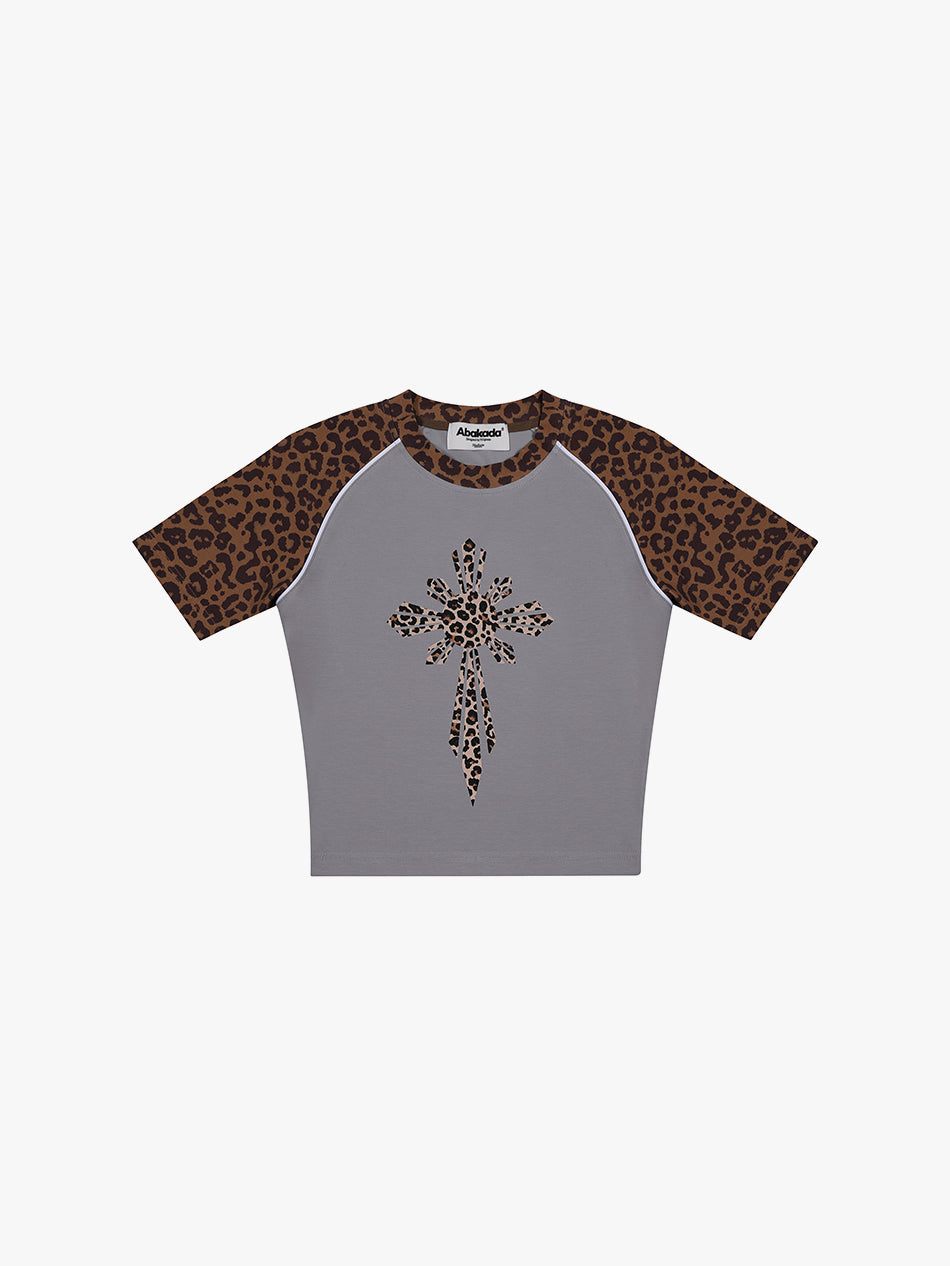 CHROME SUN RAGLAN CROP TOP (BROWN)
