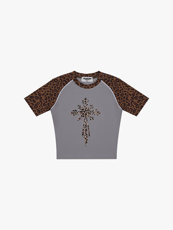 CHROME SUN RAGLAN CROP TOP (BROWN)